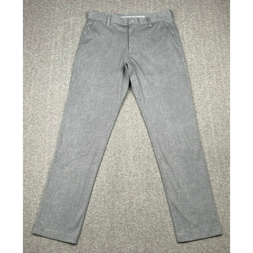 Rhone Commuter Pants Mens 30 Gray Slim Straight Performance Chino Trousers